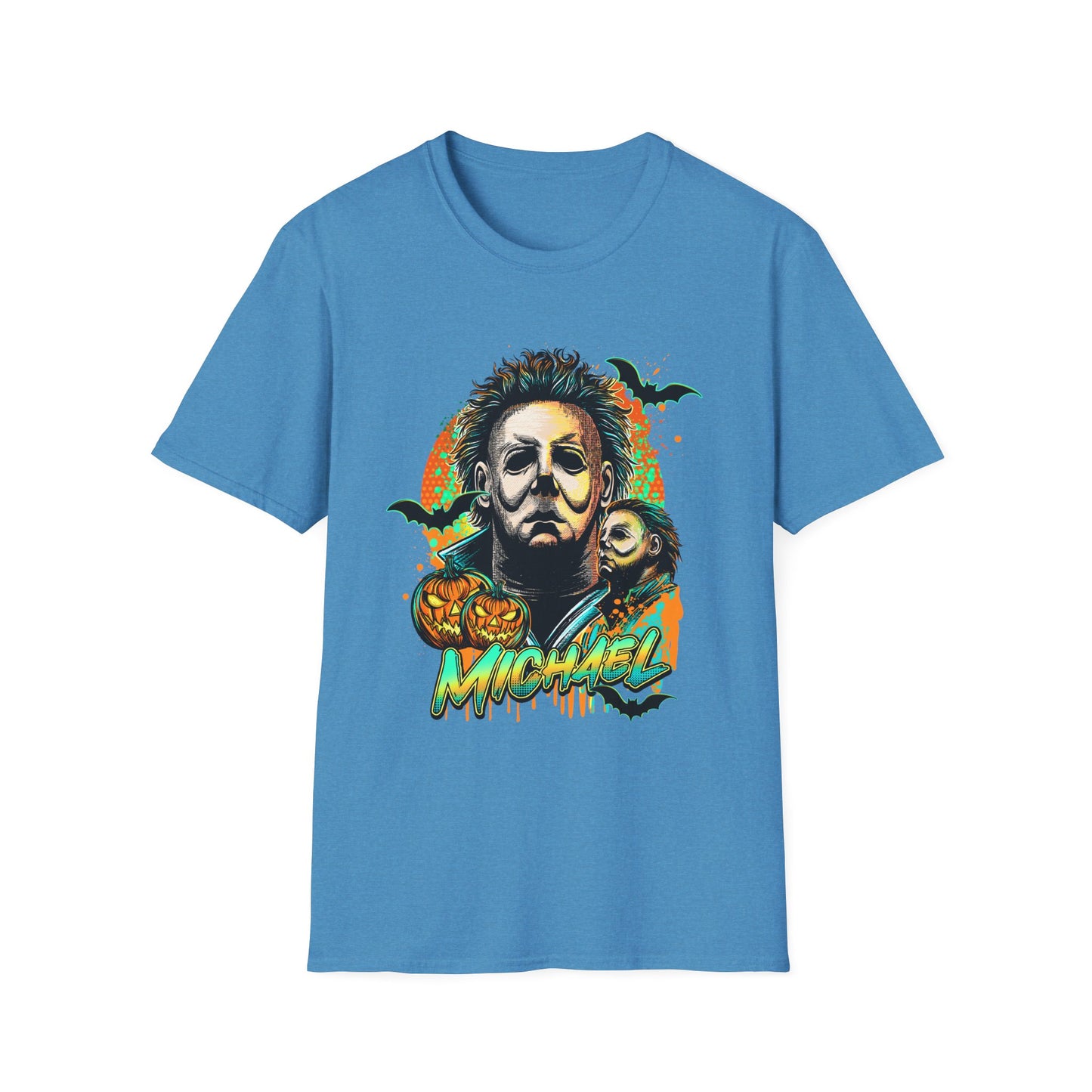 Michael, Halloween Graphic Tee, Unisex Softstyle T-Shirt, Michael Myers Tee, Horror Fan Shirt, Spooky Season Apparel