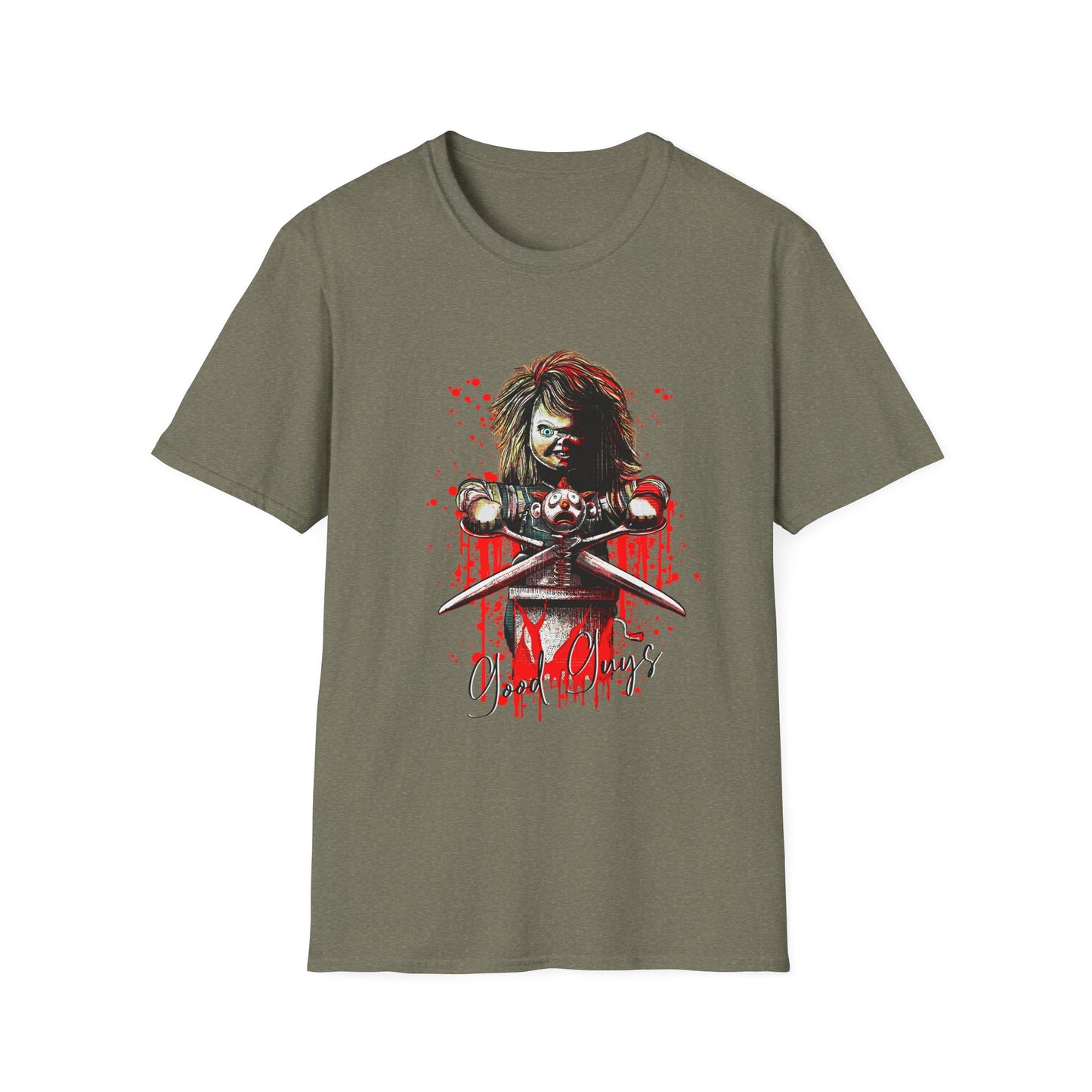 Chucky Scissors, Unisex Horror Graphic T-Shirt, Edgy Art Tee, Perfect for Halloween, Gifts for Fans, Casual Wear