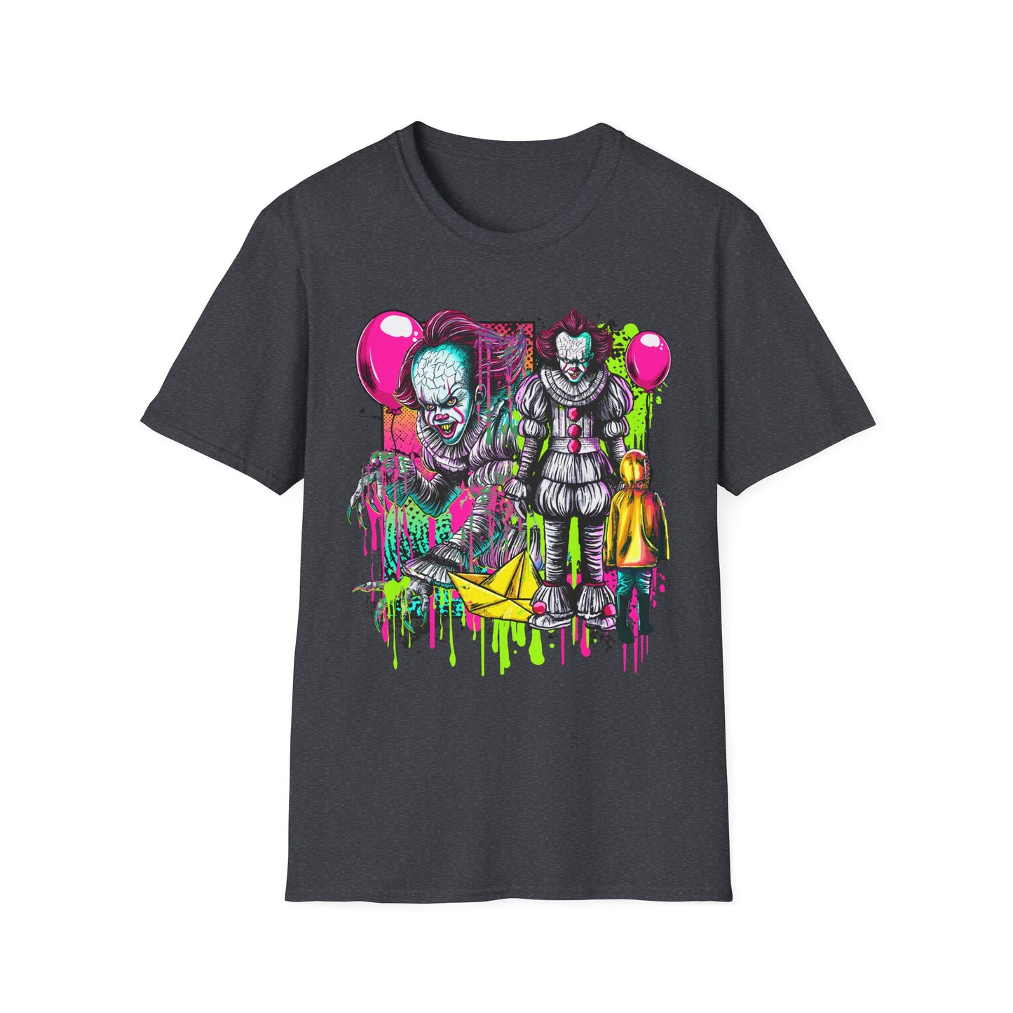 IT, Creepy Clown T-Shirt, Halloween T-Shirt, Graphic Tee, Unisex Shirt, Horror Merchandise, Gift for Horror Fans