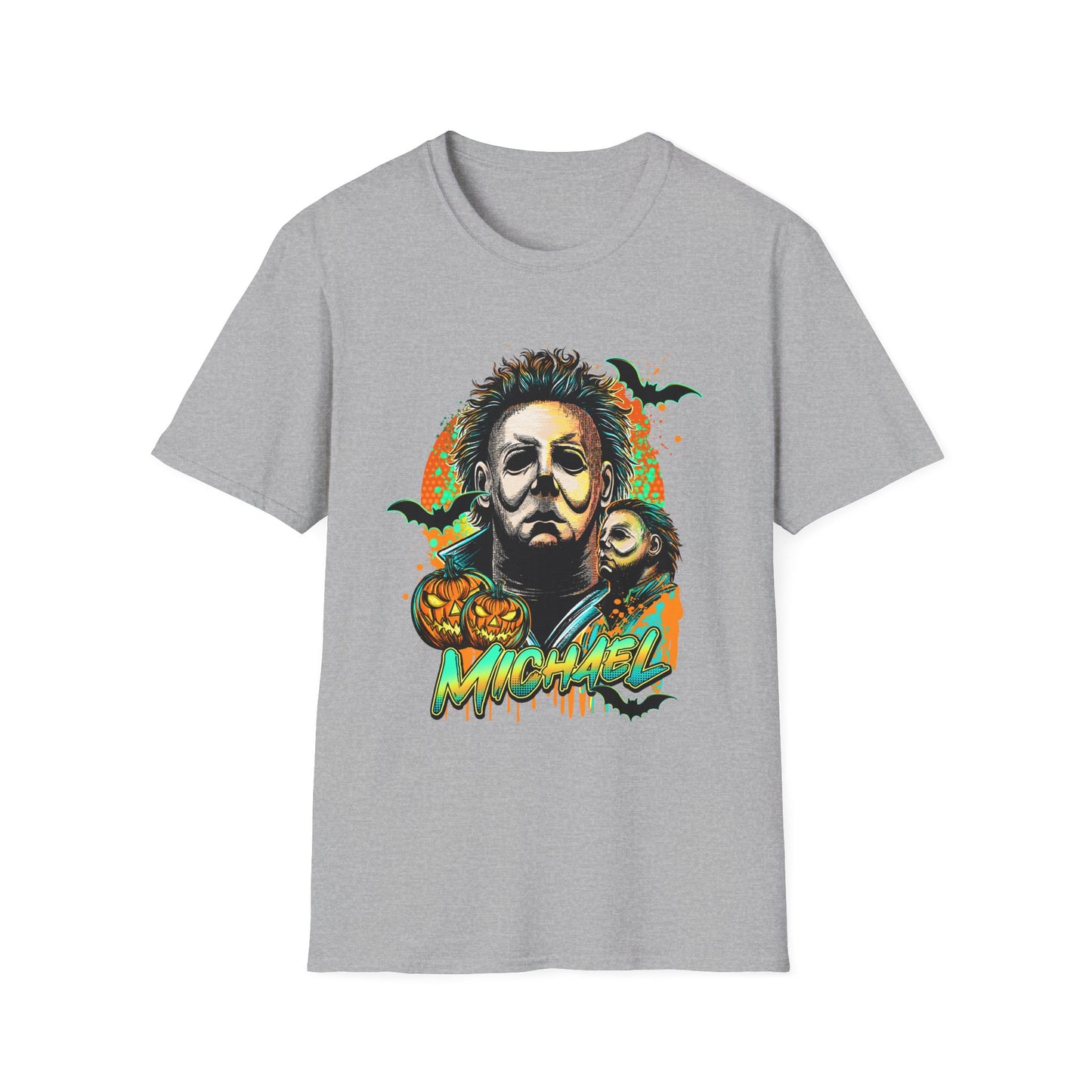 Michael, Halloween Graphic Tee, Unisex Softstyle T-Shirt, Michael Myers Tee, Horror Fan Shirt, Spooky Season Apparel
