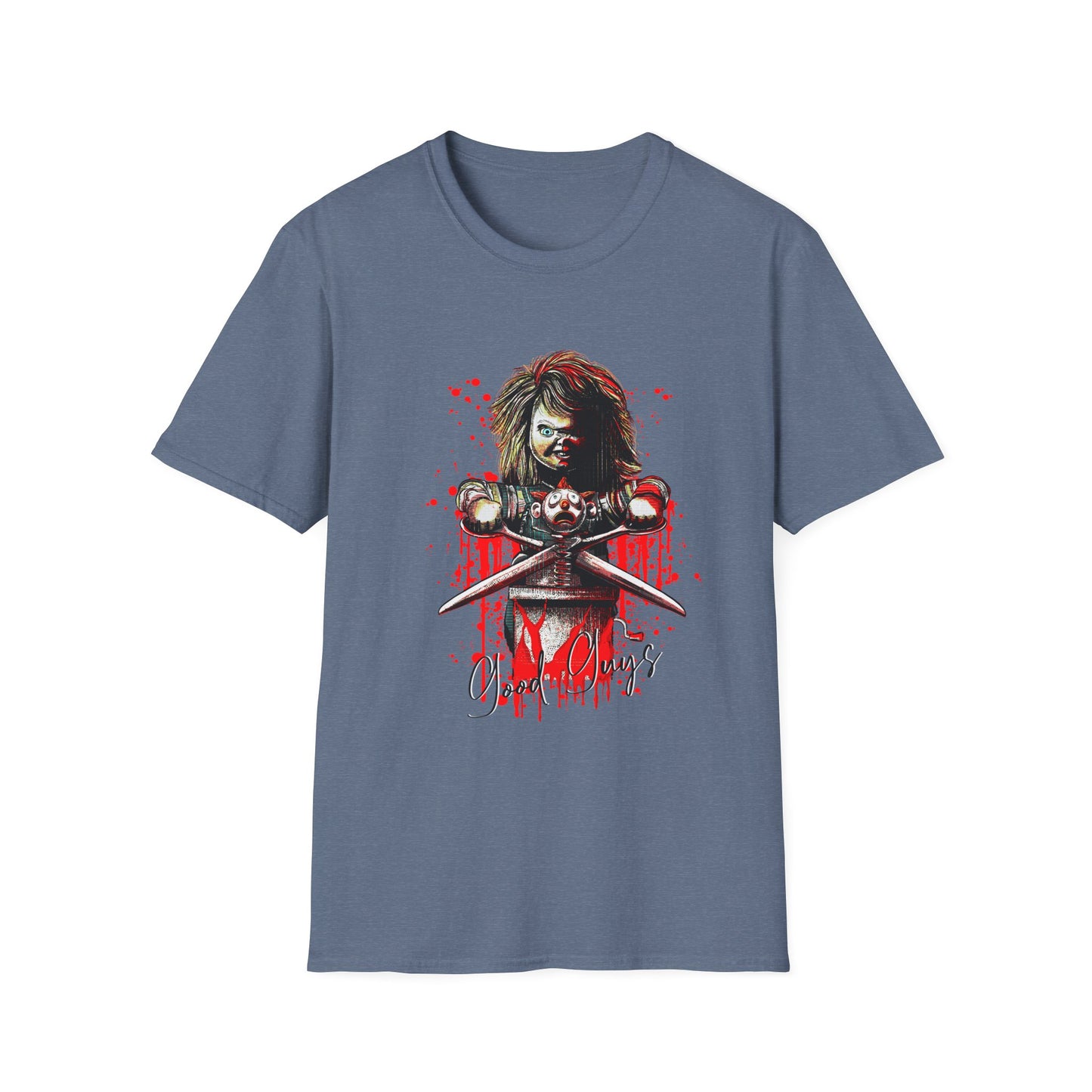 Chucky Scissors, Unisex Horror Graphic T-Shirt, Edgy Art Tee, Perfect for Halloween, Gifts for Fans, Casual Wear