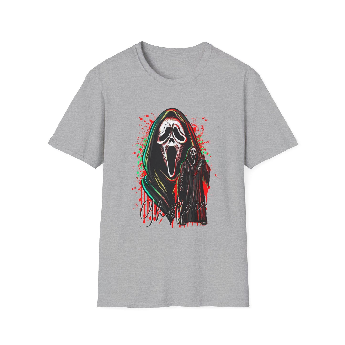Scream Ghostface T-Shirt, Halloween Apparel, Horror Movie Shirt, Unisex Graphic Tee, Spooky Gift, Casual Wear