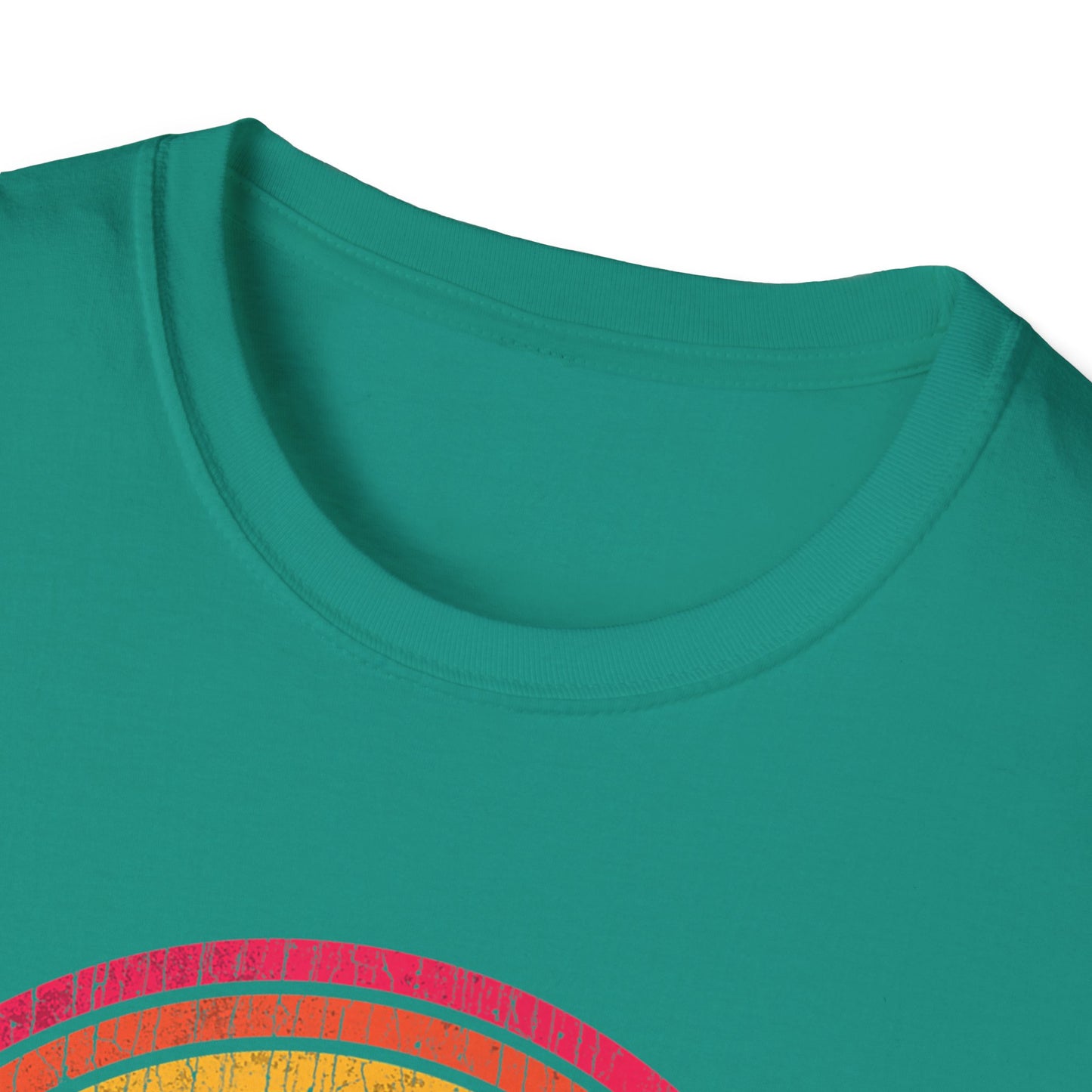 Pride Rainbow distressed Graphic T-Shirt | Unisex Softstyle Tee for LGBTQ+ Pride Events, Summer Festivals, Casual Outfits, Gift Ideas, Statement Wear