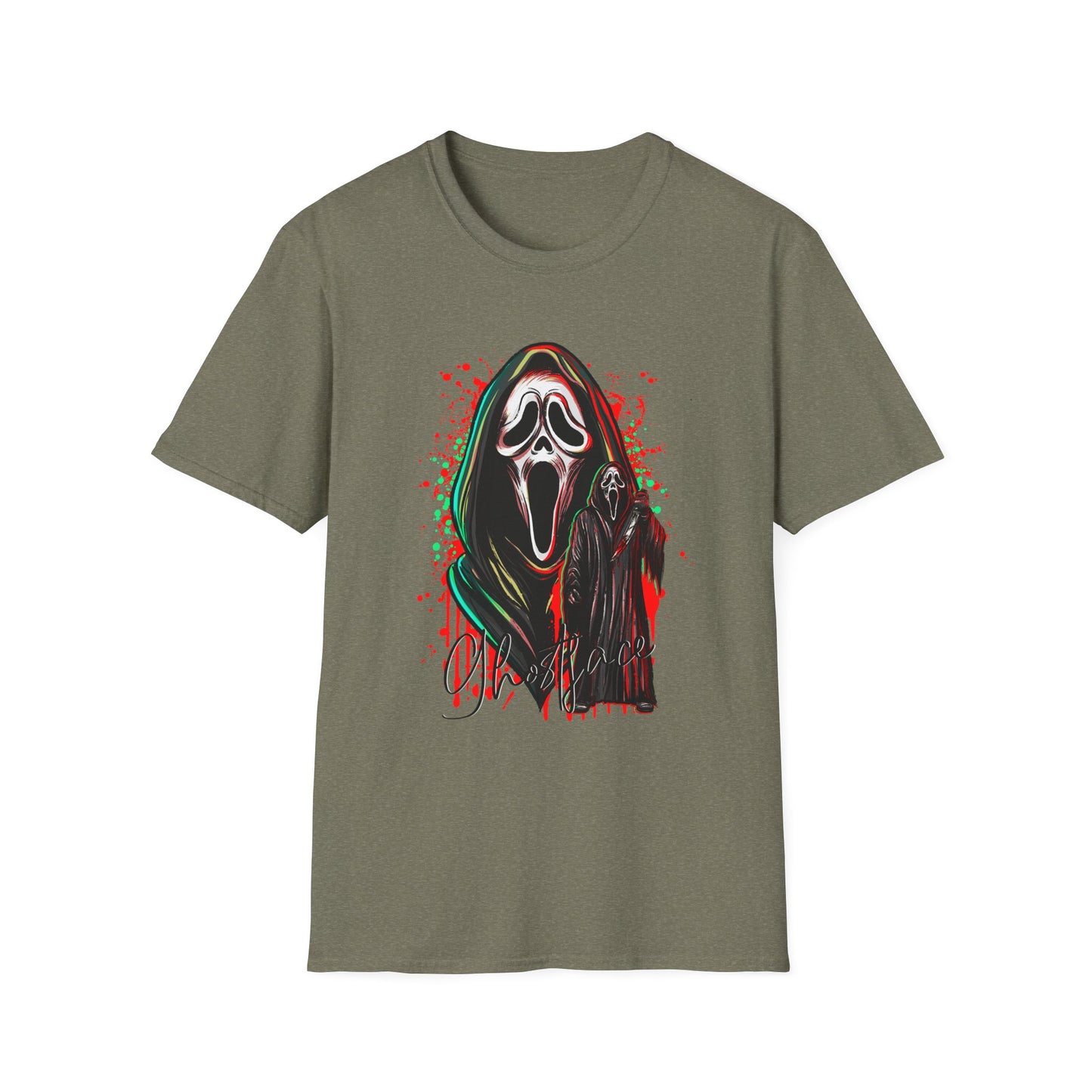 Scream Ghostface T-Shirt, Halloween Apparel, Horror Movie Shirt, Unisex Graphic Tee, Spooky Gift, Casual Wear