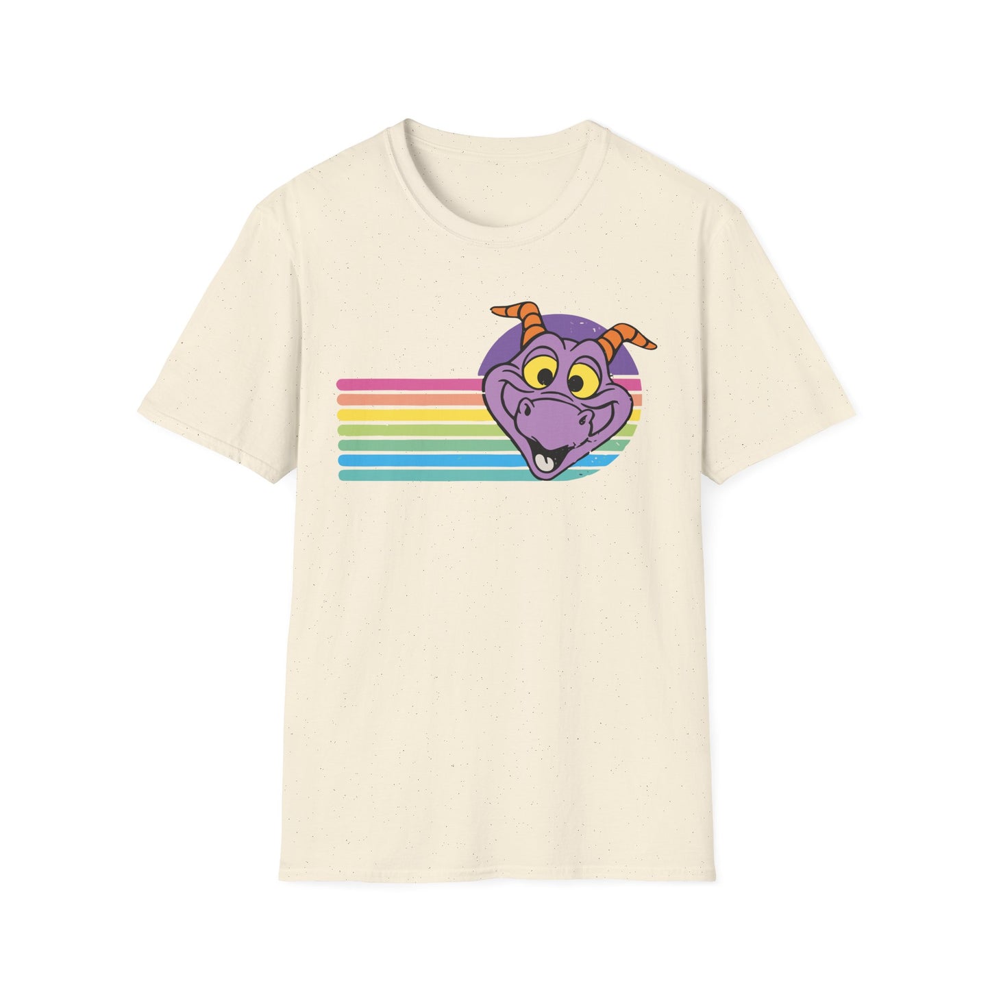 Figment,Retro Dragon Graphic Unisex T-Shirt, Fun Casual Tee, Gift for Dragon Lovers, LGBTQ Pride Apparel, Cartoon Character Shirt