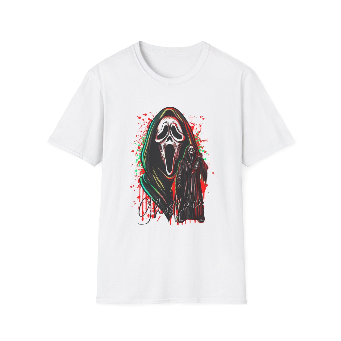 Scream Ghostface T-Shirt, Halloween Apparel, Horror Movie Shirt, Unisex Graphic Tee, Spooky Gift, Casual Wear