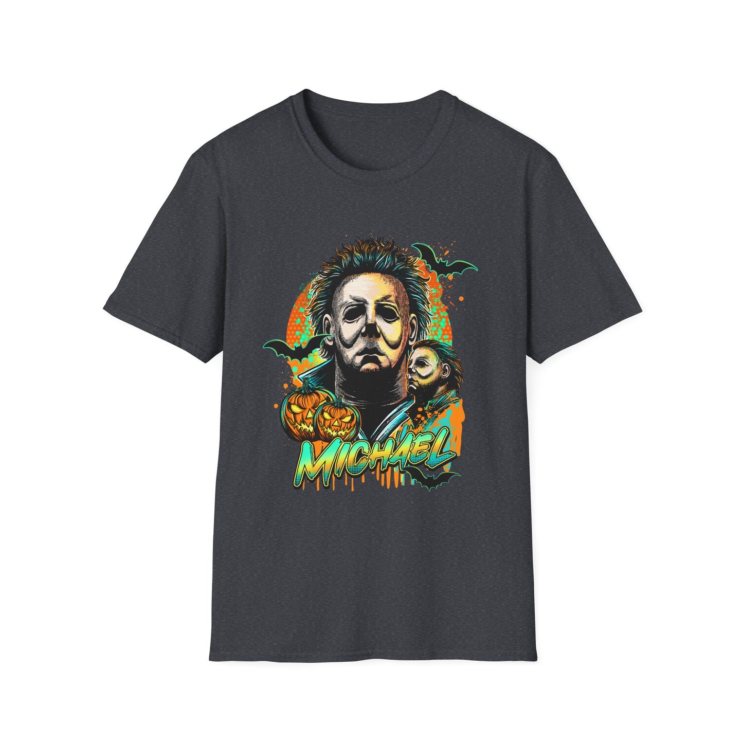 Michael, Halloween Graphic Tee, Unisex Softstyle T-Shirt, Michael Myers Tee, Horror Fan Shirt, Spooky Season Apparel