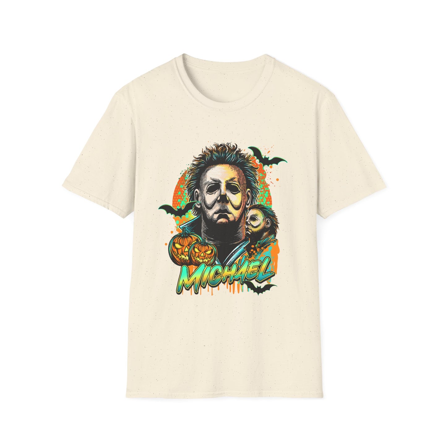 Michael, Halloween Graphic Tee, Unisex Softstyle T-Shirt, Michael Myers Tee, Horror Fan Shirt, Spooky Season Apparel