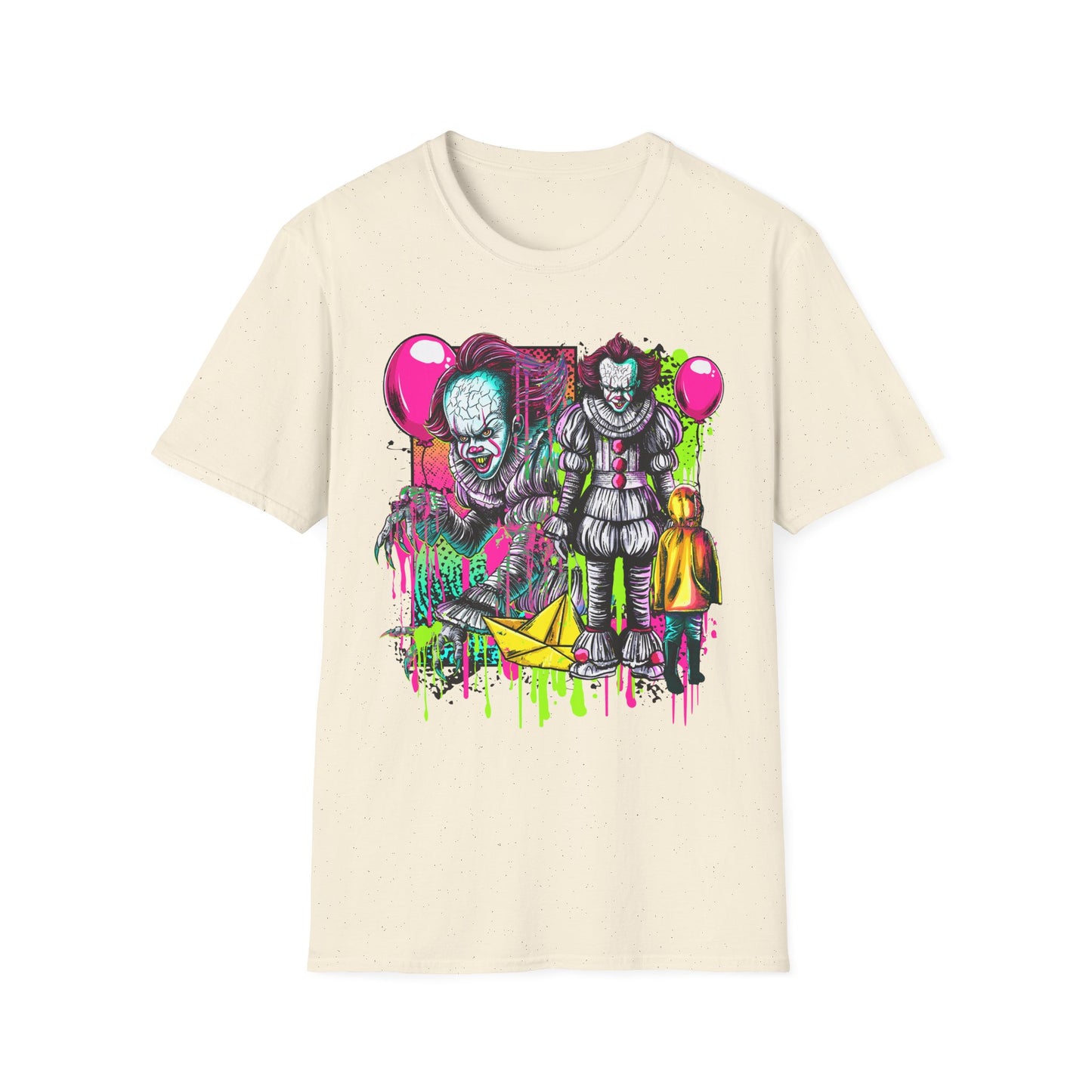 IT, Creepy Clown T-Shirt, Halloween T-Shirt, Graphic Tee, Unisex Shirt, Horror Merchandise, Gift for Horror Fans