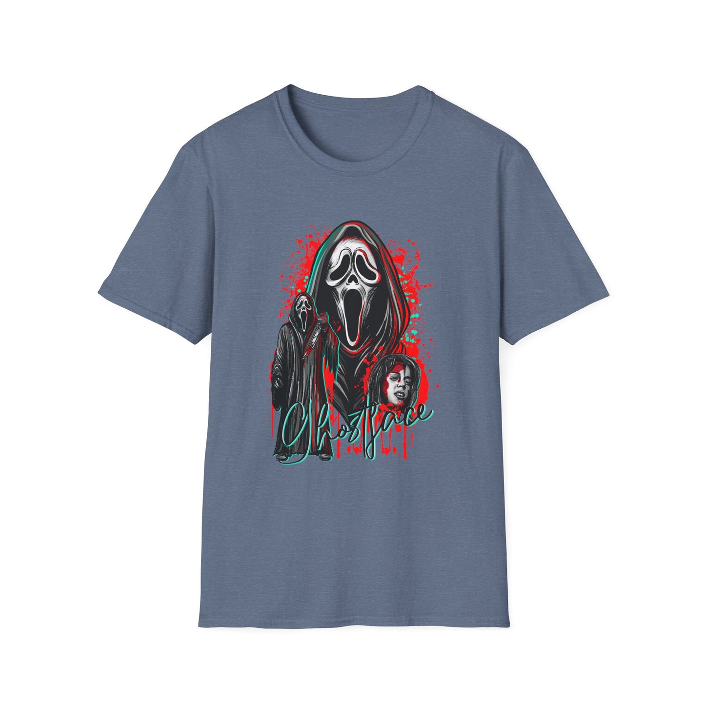 Scream and Sydni, Graphic Tee, Unisex Horror T-Shirt, Softstyle Shirt for Movie Lovers, Halloween Gift, Casual Everyday Wear