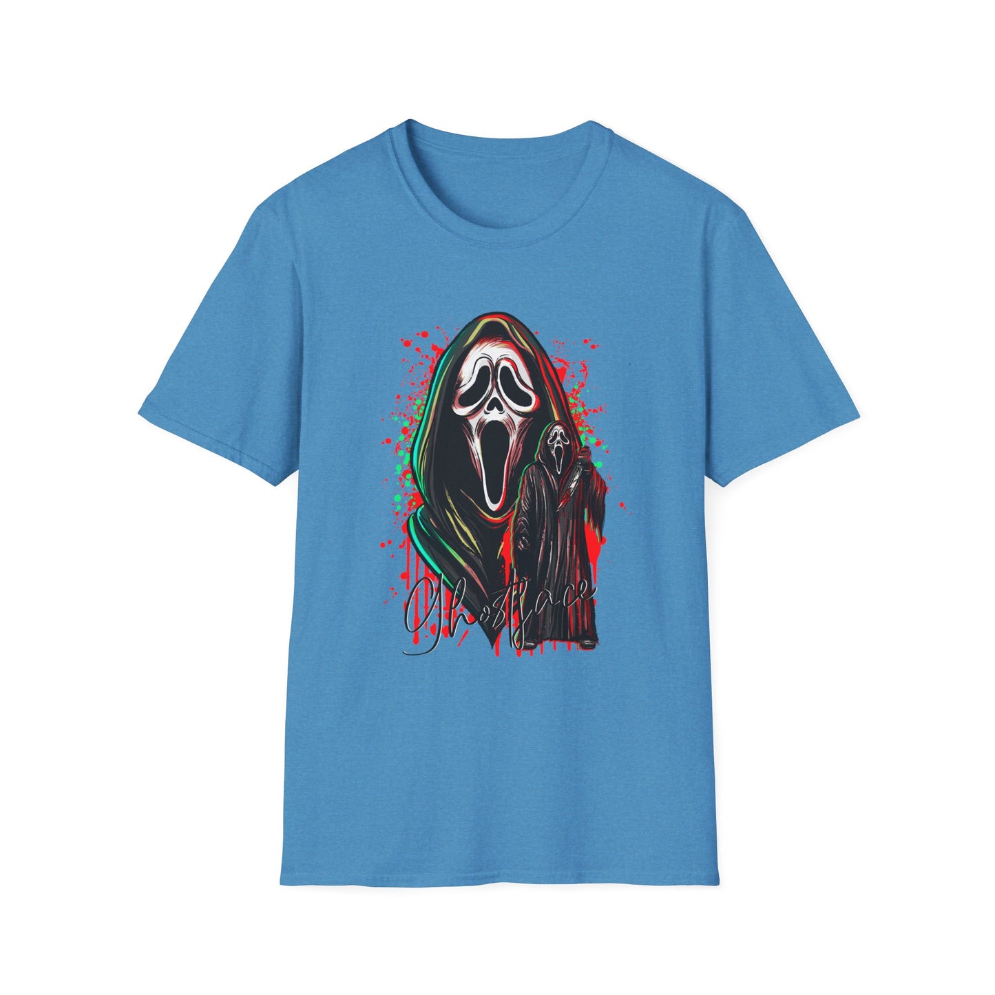 Scream Ghostface T-Shirt, Halloween Apparel, Horror Movie Shirt, Unisex Graphic Tee, Spooky Gift, Casual Wear