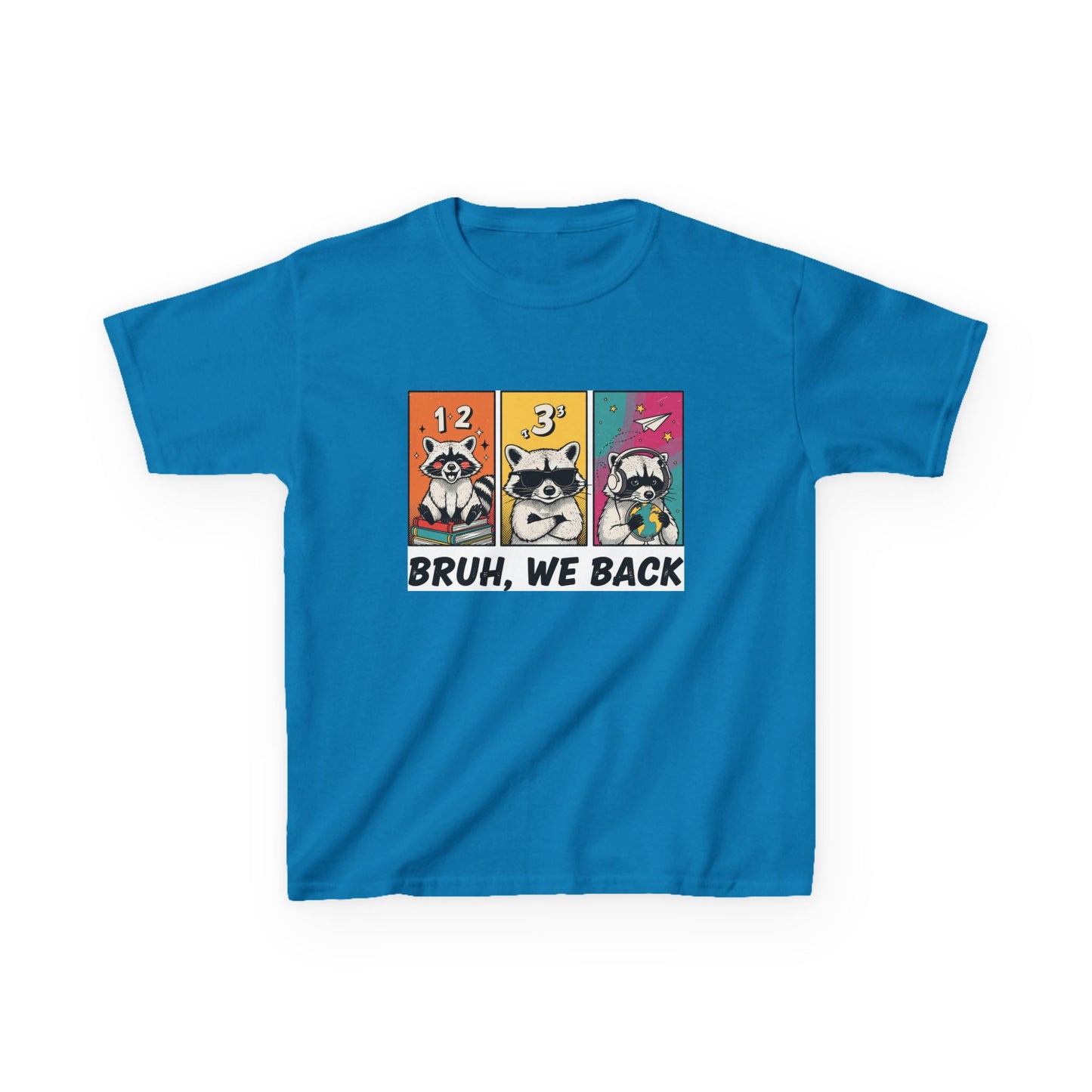 'Bruh, We Back' T-Shirt, back to school shirt, Raccoon Tee, Outdoor Adventure Shirt