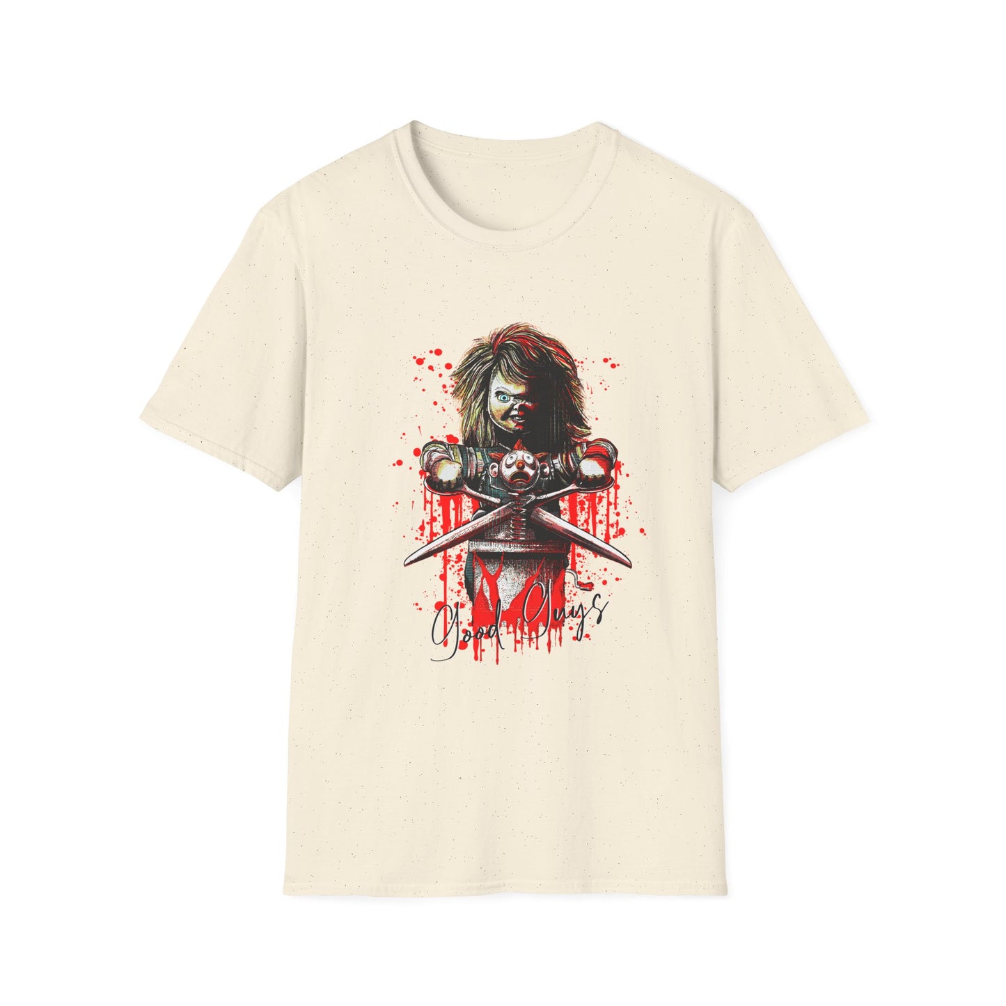 Chucky Scissors, Unisex Horror Graphic T-Shirt, Edgy Art Tee, Perfect for Halloween, Gifts for Fans, Casual Wear