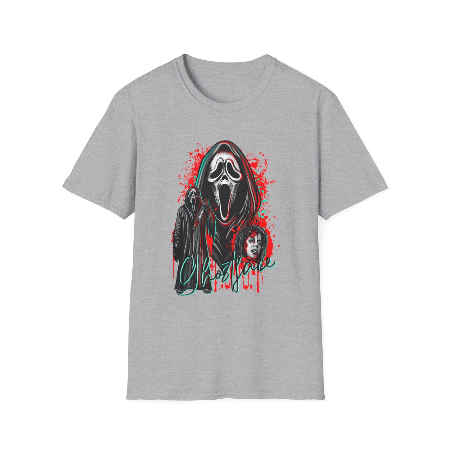 Scream and Sydni, Graphic Tee, Unisex Horror T-Shirt, Softstyle Shirt for Movie Lovers, Halloween Gift, Casual Everyday Wear