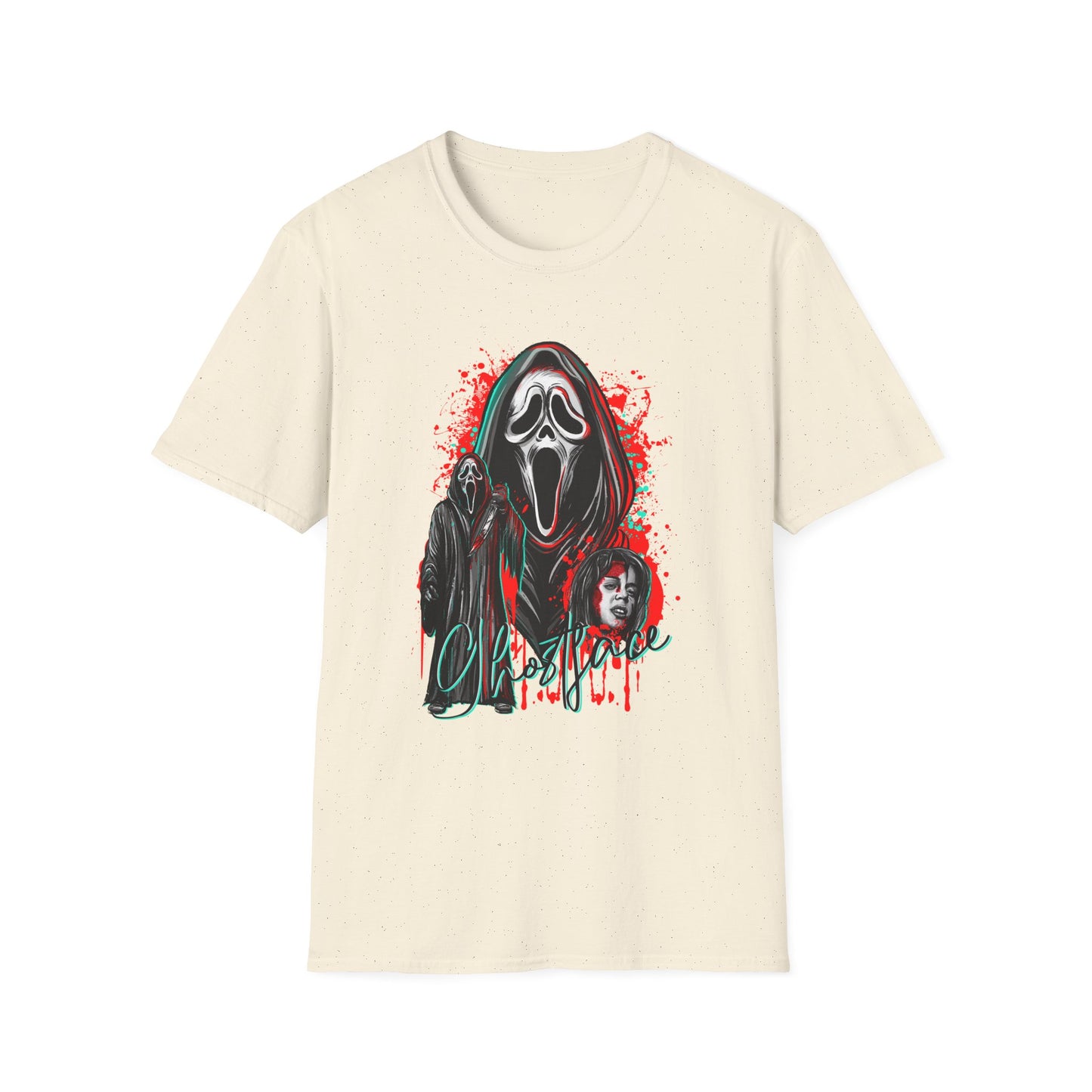 Scream and Sydni, Graphic Tee, Unisex Horror T-Shirt, Softstyle Shirt for Movie Lovers, Halloween Gift, Casual Everyday Wear