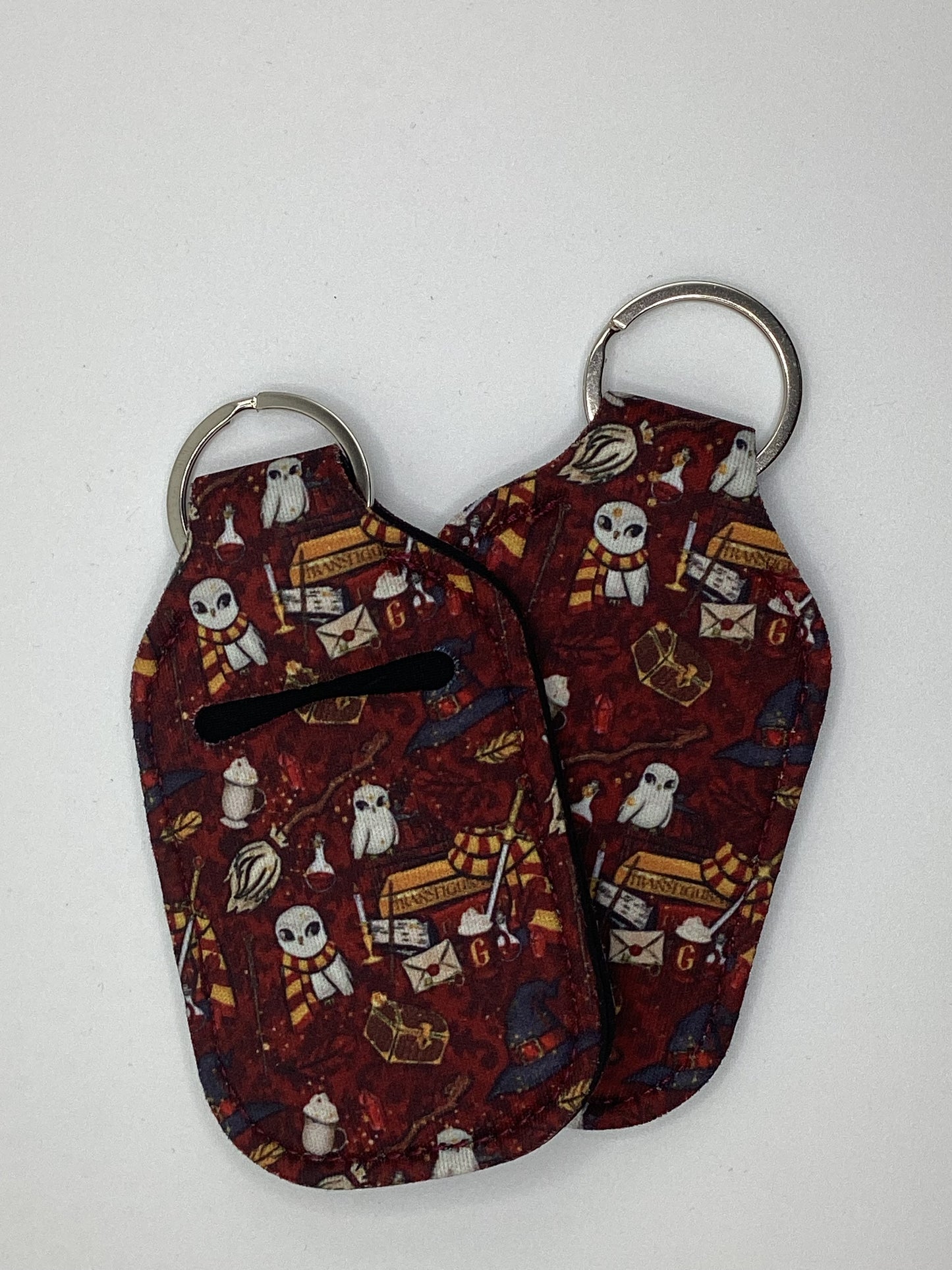 Red Muggle Potter, Neoprene Hand Sanitizer Holder