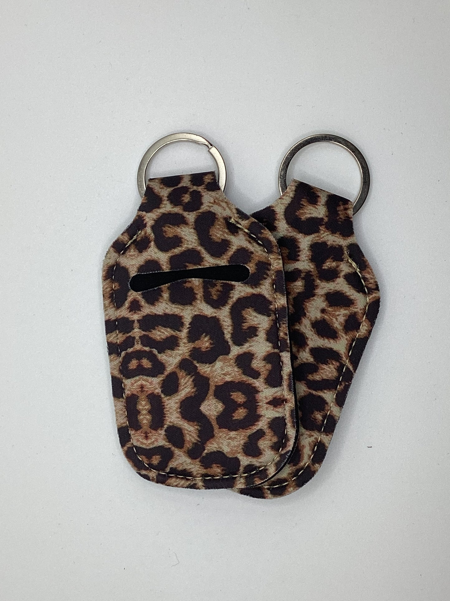 Cheetah Neoprene Hand Sanitizer Holder