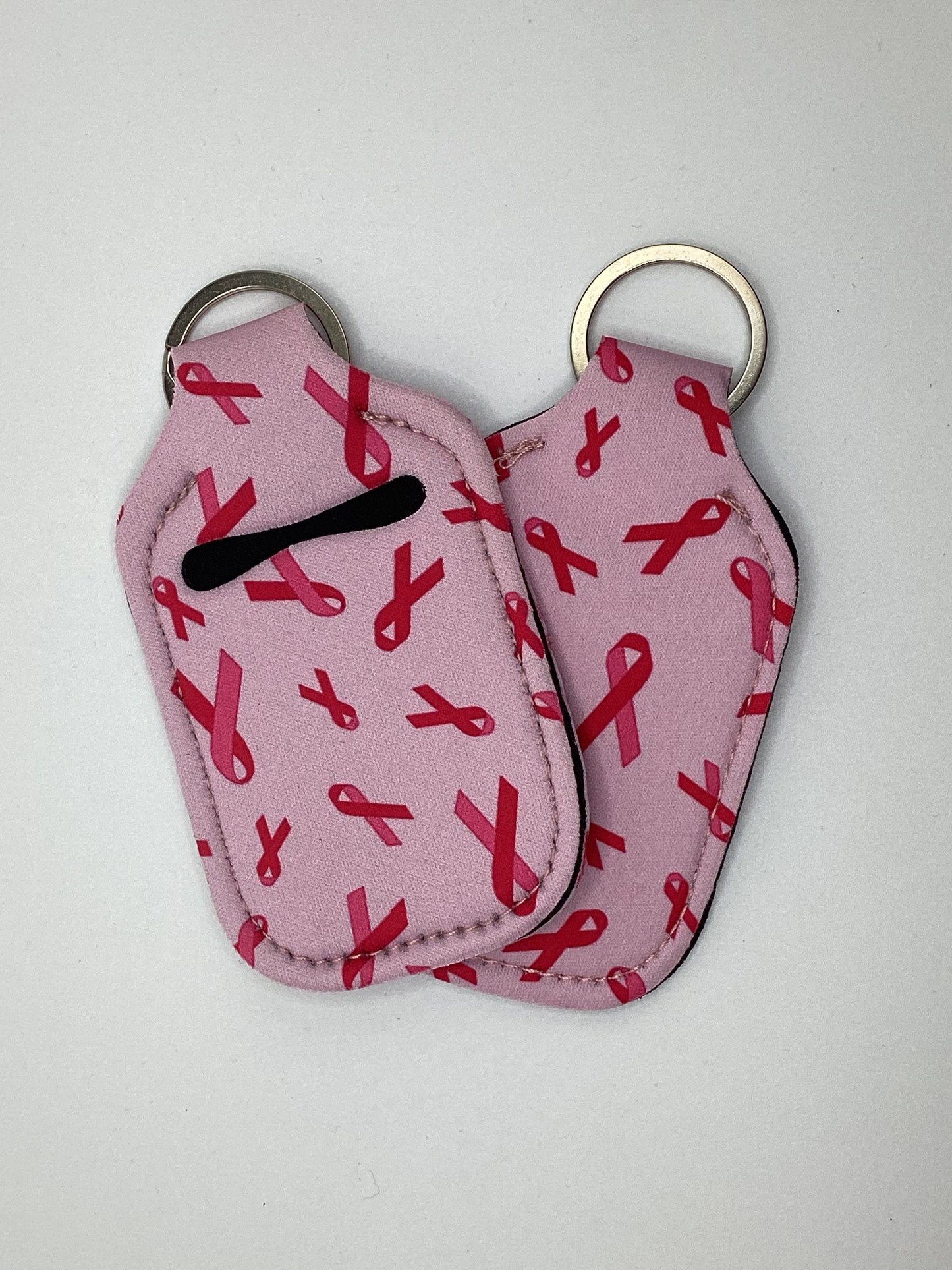 Pink Ribbon, Breast Cancer Awareness Neoprene Hand Sanitizer Holder