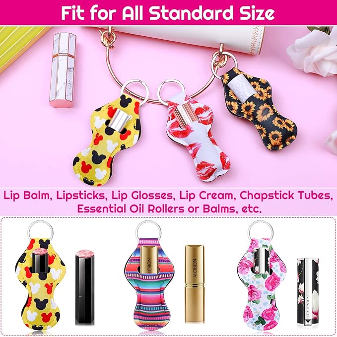Marilyn Monroe Neoprene Chapstick Holder Keychain