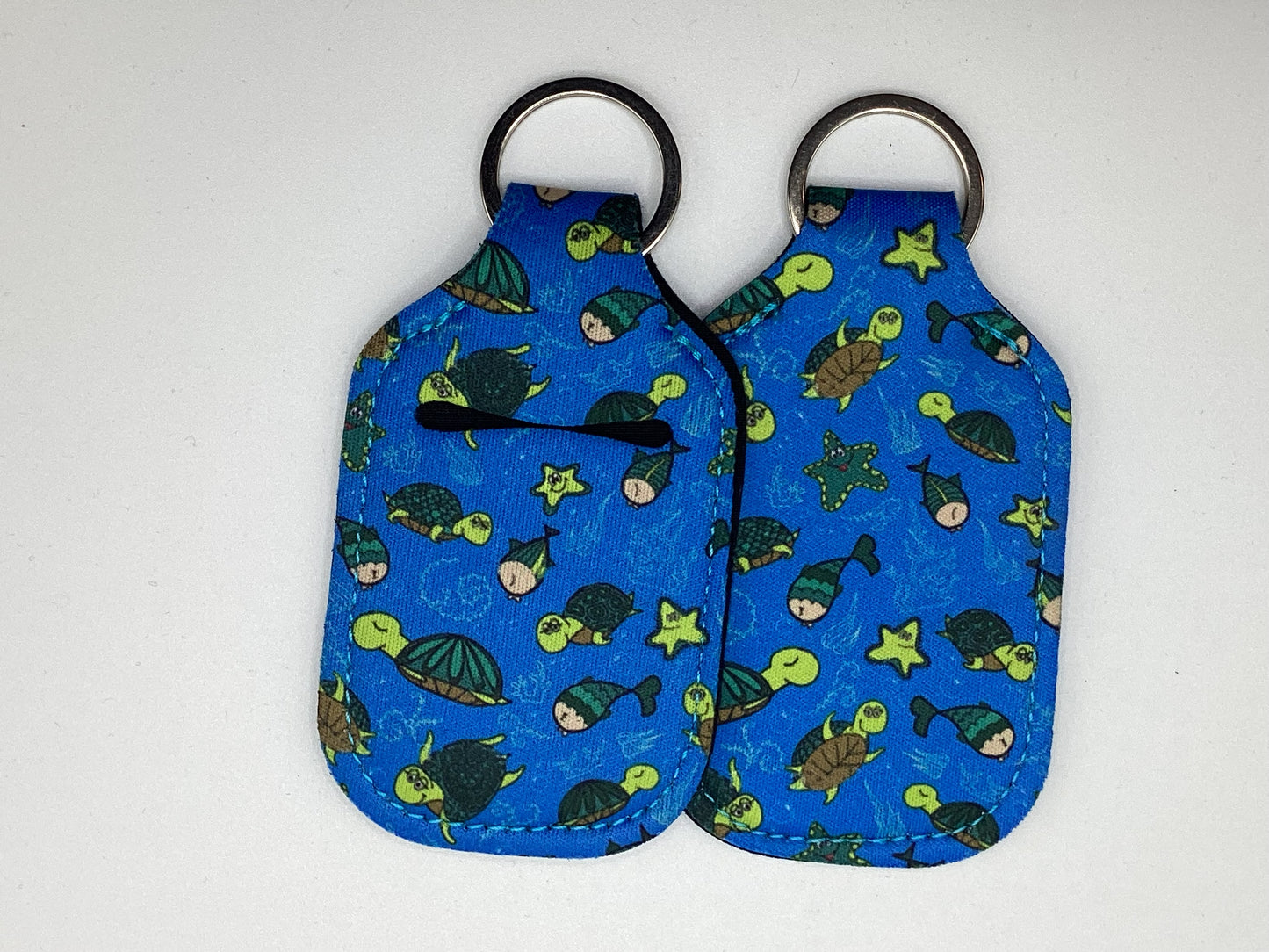 Turtle and Fish Friends Neoprene Hand Sanitizer Holder