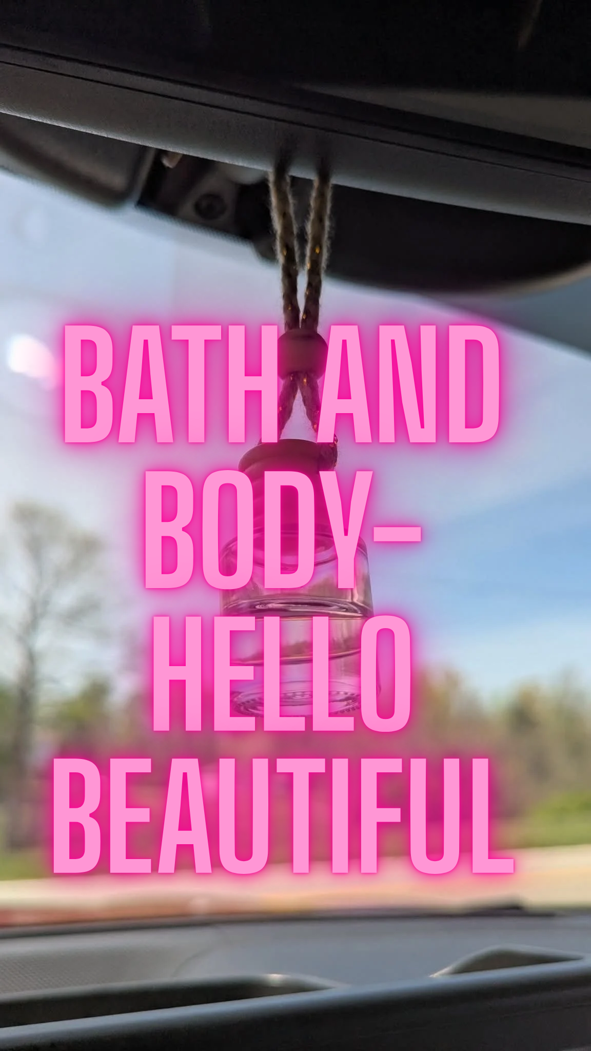 Hello Beautiful-Oil Diffuser Car Air Freshener, 4-6weeks scent