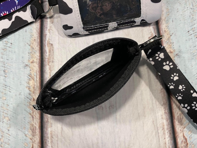 Serape Leopard ID wallet wristlet