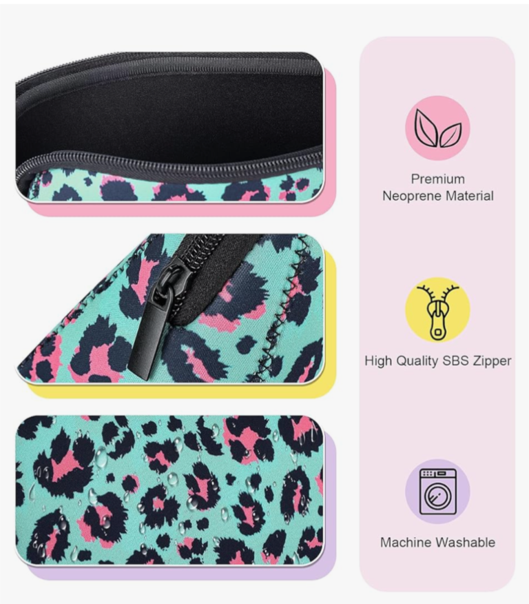 Lilly Purple Dots Multi use Cosmetic Neoprene Bag