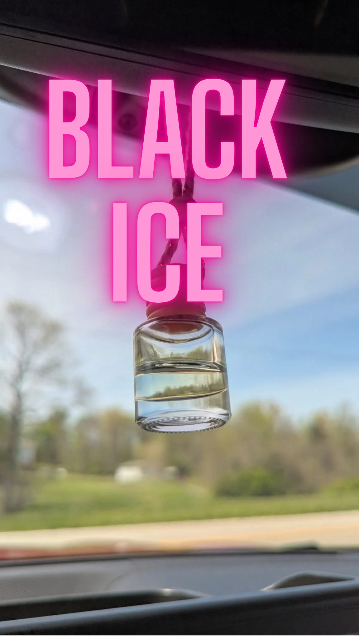 Black Ice, Black Glacier Oil Diffuser Car Air Freshener, 4-6weeks scent