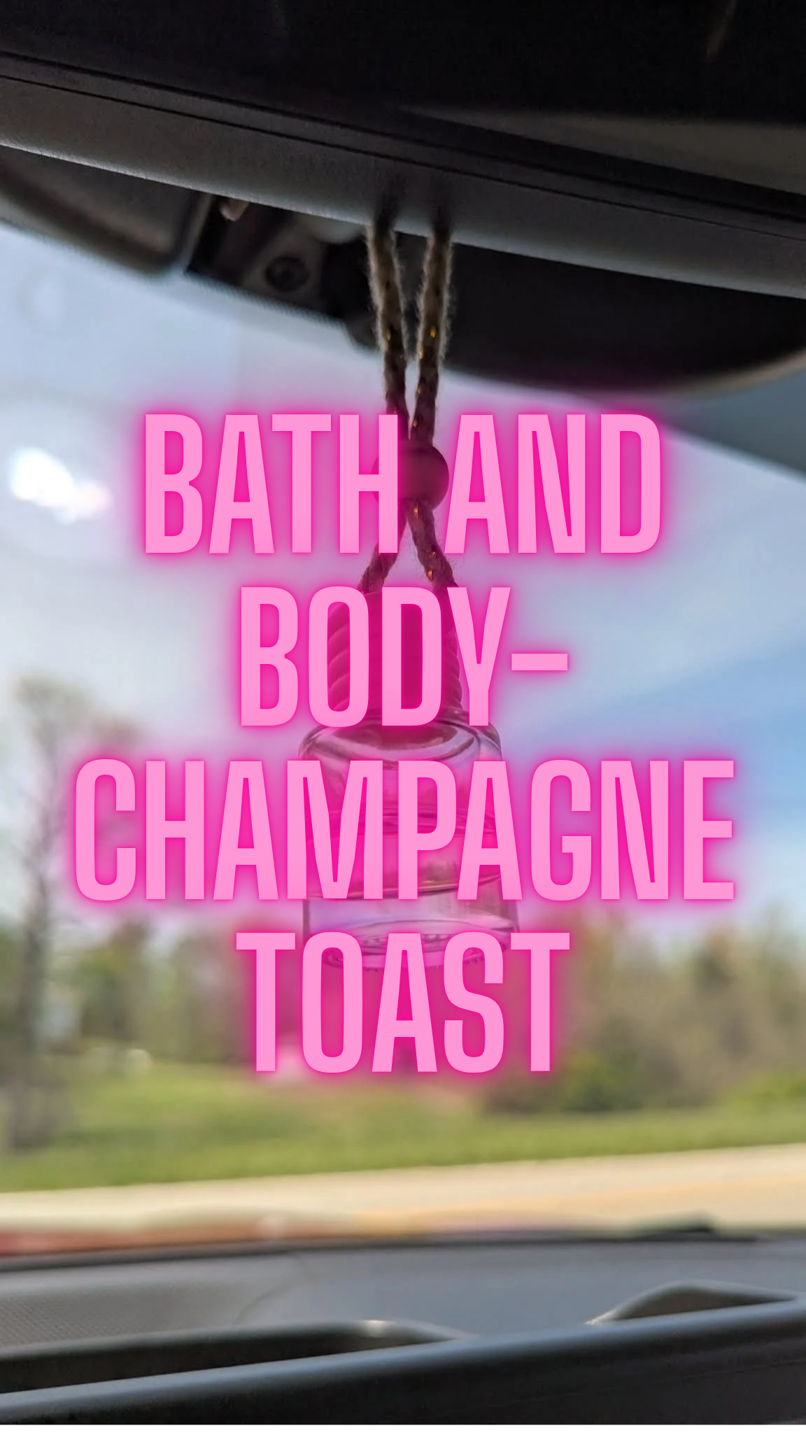 Champagne Toast Oil Diffuser Car Air Freshener, 4-6weeks scent