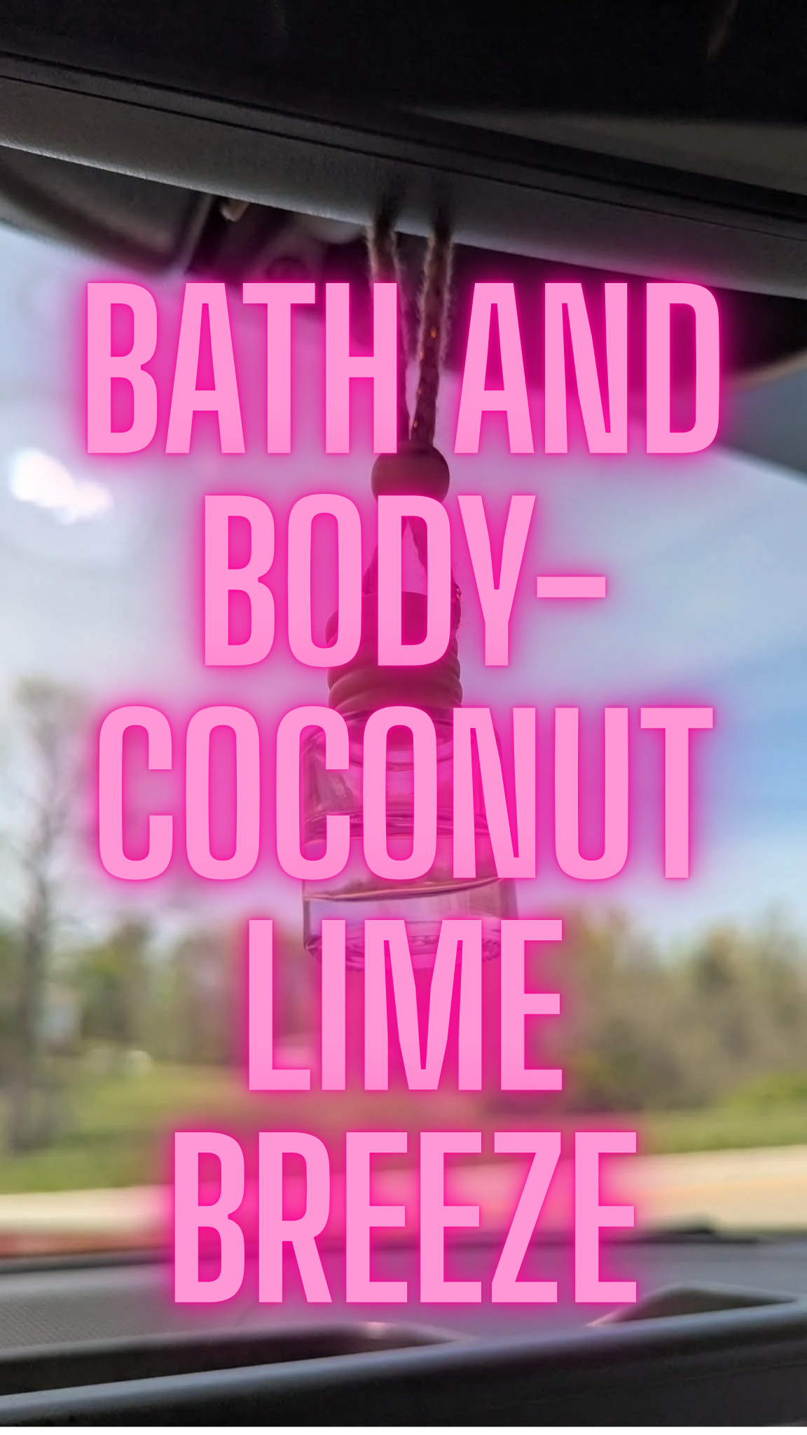 Coconut Lime Breeze Oil Diffuser Car Air Freshener, 4-6weeks scent