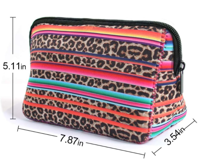 Lilly Purple Dots Multi use Cosmetic Neoprene Bag