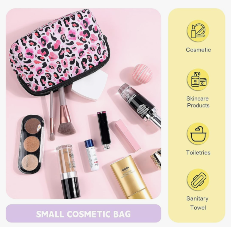 Lilly Purple Dots Multi use Cosmetic Neoprene Bag