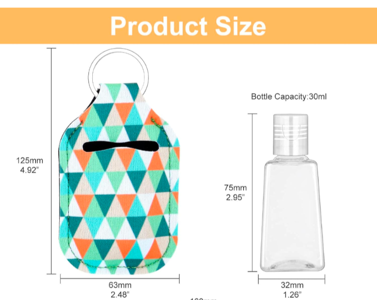 Stitch Alien Neoprene Hand Sanitizer Holder