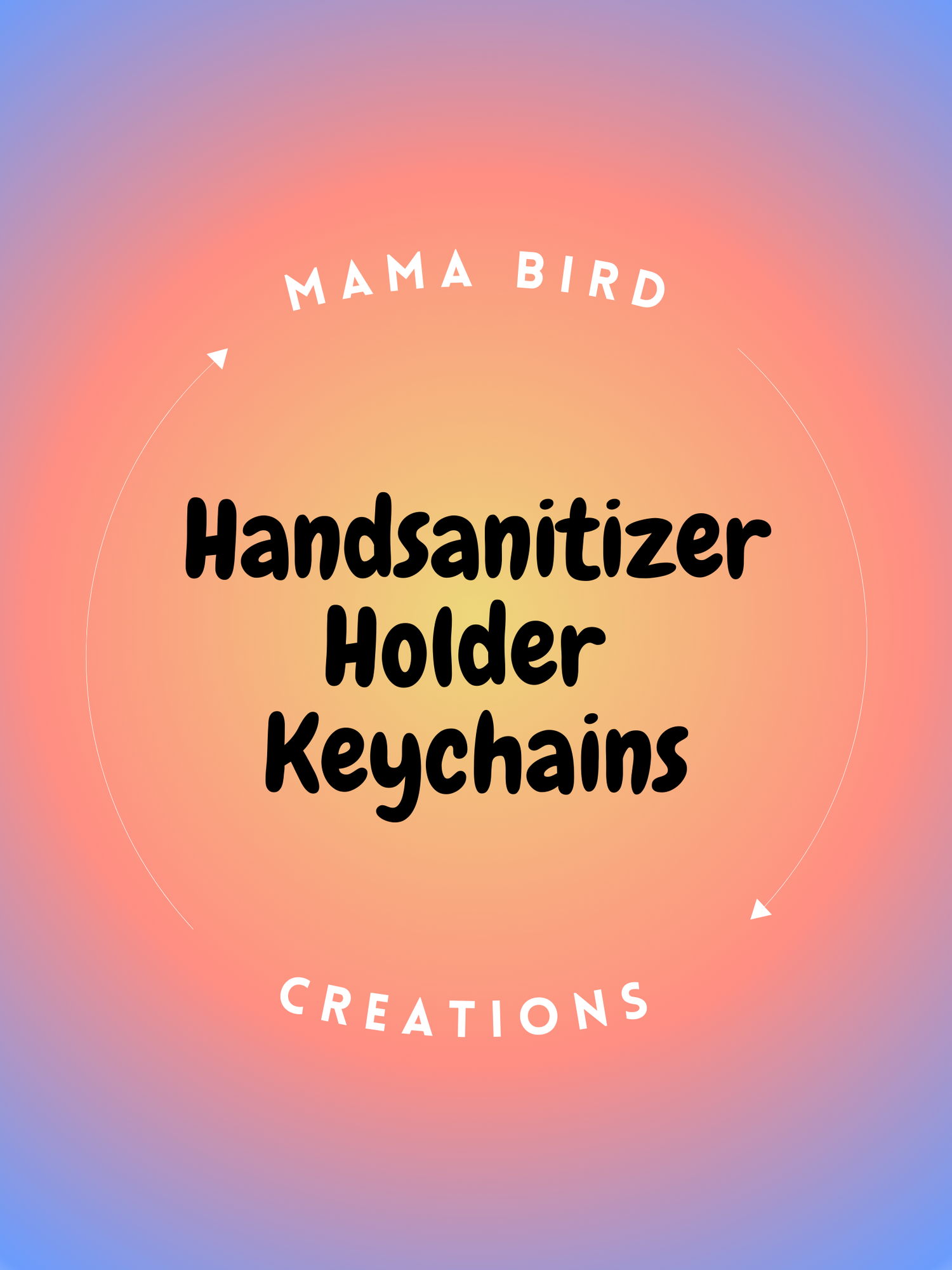 Hand Sanitizer Holder Keychains