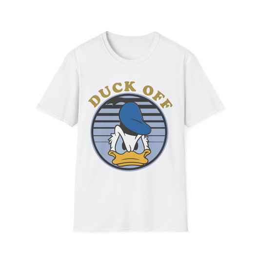Funny Duck Off T-Shirt, Donald,  Quirky Graphic Tee, Unisex Casual Wear, Gift for Duck Lovers, Humor Apparel