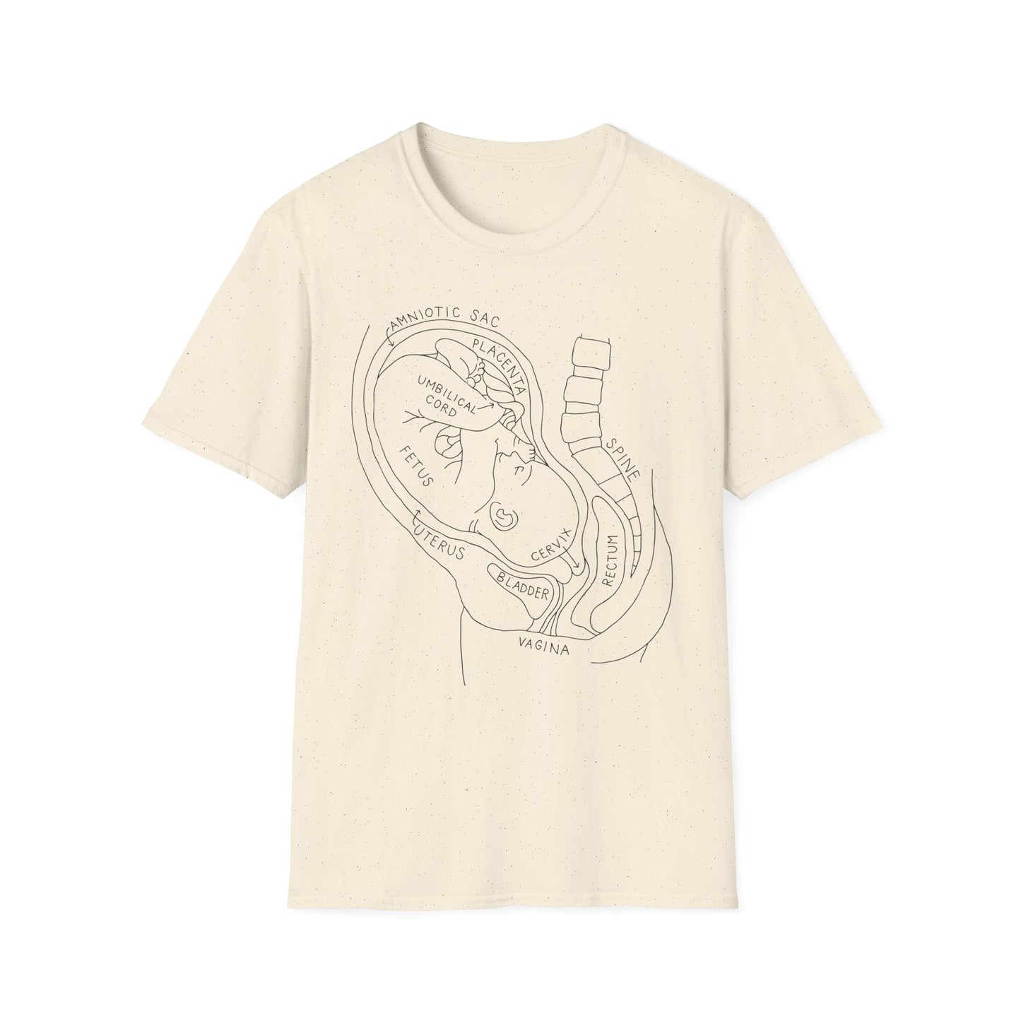 Baby, Fetal Fetus, labor and delivery, Graphic Tee for Everyday Comfort, Unisex Softstyle T-Shirt, Casual Wear, Gifts for Her, Gifts for Him, Birthday Gift, [...]
