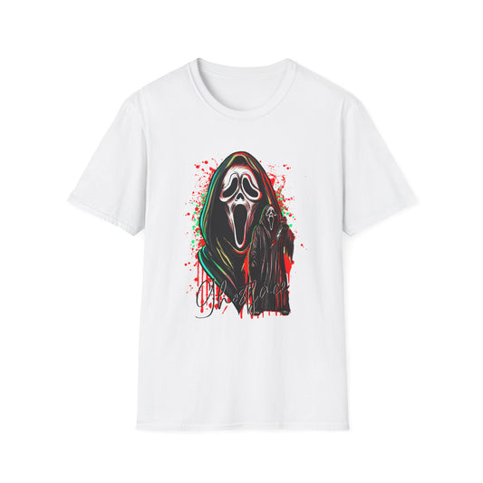 Scream Ghostface T-Shirt, Halloween Apparel, Horror Movie Shirt, Unisex Graphic Tee, Spooky Gift, Casual Wear