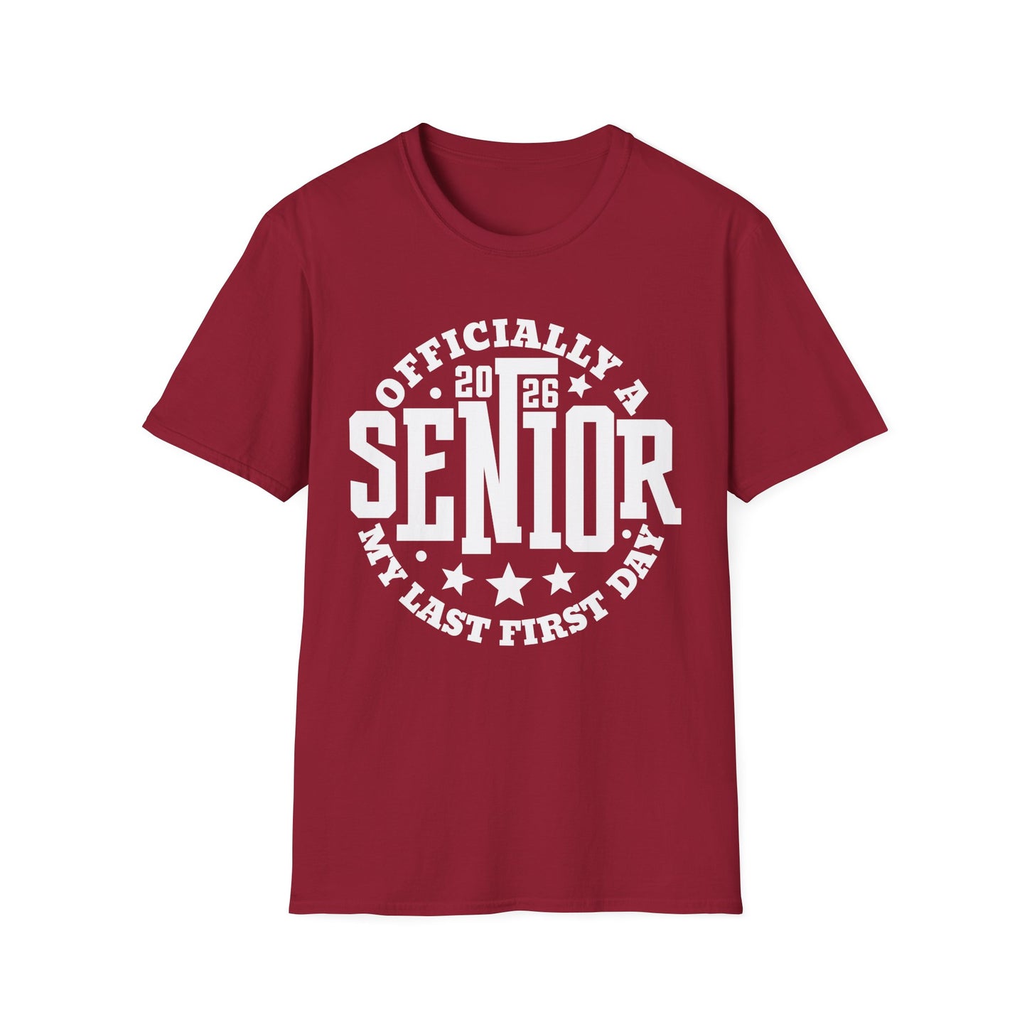 Officially a Senior 2026 Unisex Softstyle T-Shirt | Last First Day Shirt, Graduation Gift, Class of 2026 Tee, Senior Year Celebration, Back [...]