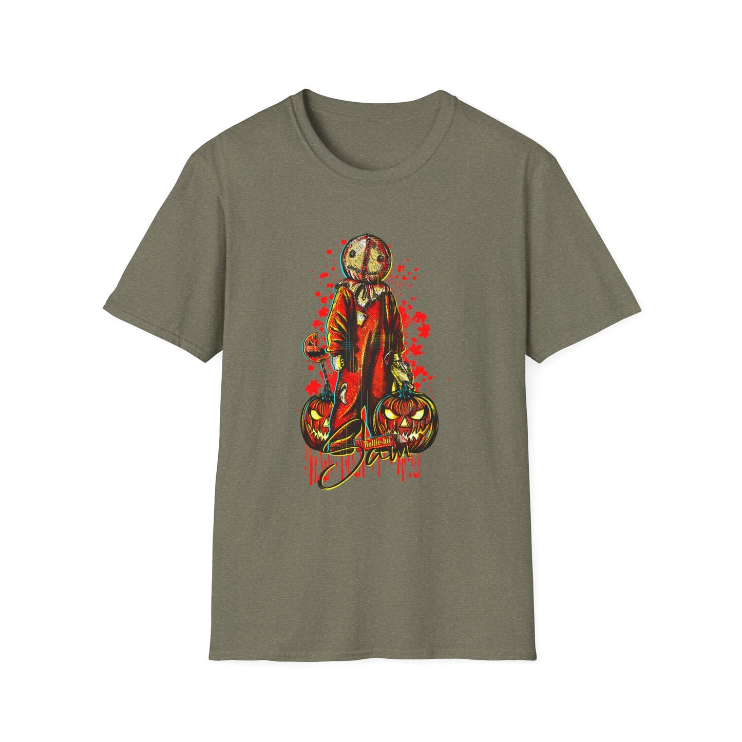 Sam-Halloween-Inspired Unisex T-Shirt with Creepy Artwork, Graphic Tee for Fall Celebrations, Spooky Season Apparel, Unique Gift Idea, [...]