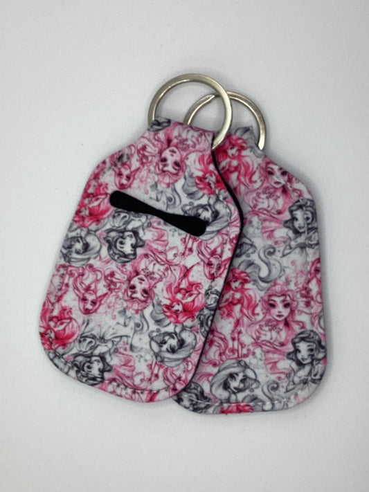 Magical Princesses Neoprene Hand Sanitizer Holder
