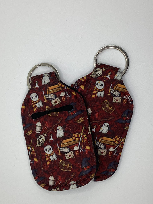 Red Muggle Potter, Neoprene Hand Sanitizer Holder