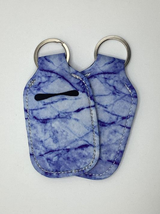 Dark Blue Marble Neoprene Hand Sanitizer Holder