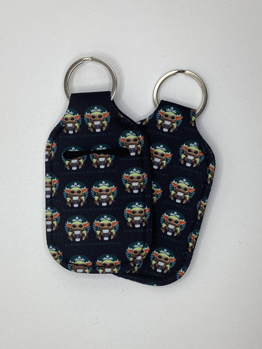 Alien Coffee Lover, Neoprene Hand Sanitizer Holder