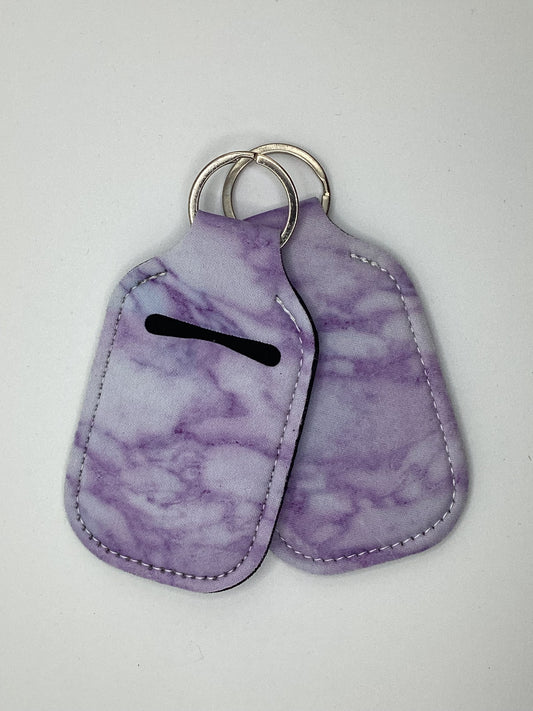 Purple marble Neoprene Hand Sanitizer Holder