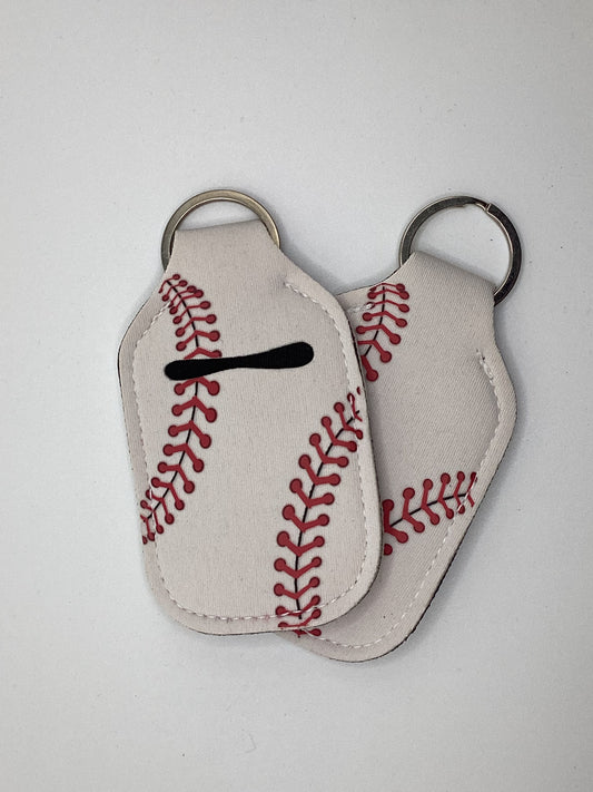 Baseball Neoprene Hand Sanitizer Holder