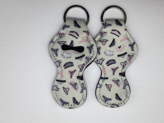 Panties, Panty Dropper, Neoprene Chapstick Holder Keychain