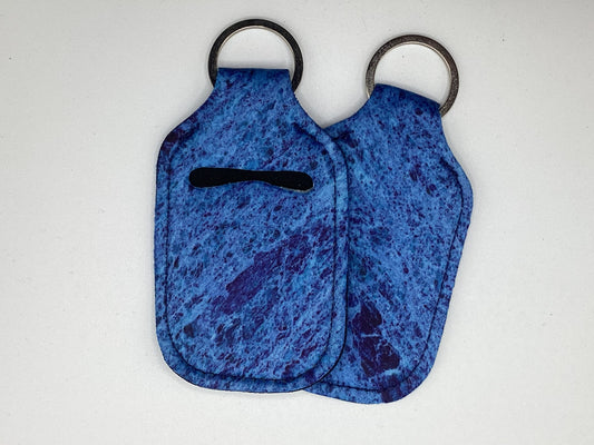 Blue Stoned Textured Neoprene Hand Sanitizer Holder