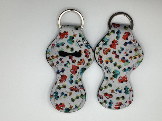 Vehicles Neoprene Chapstick Holder Keychain