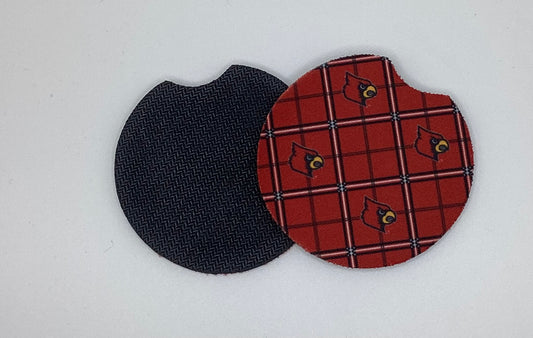 University of Louisville Neoprene Car Coaster, 2pk