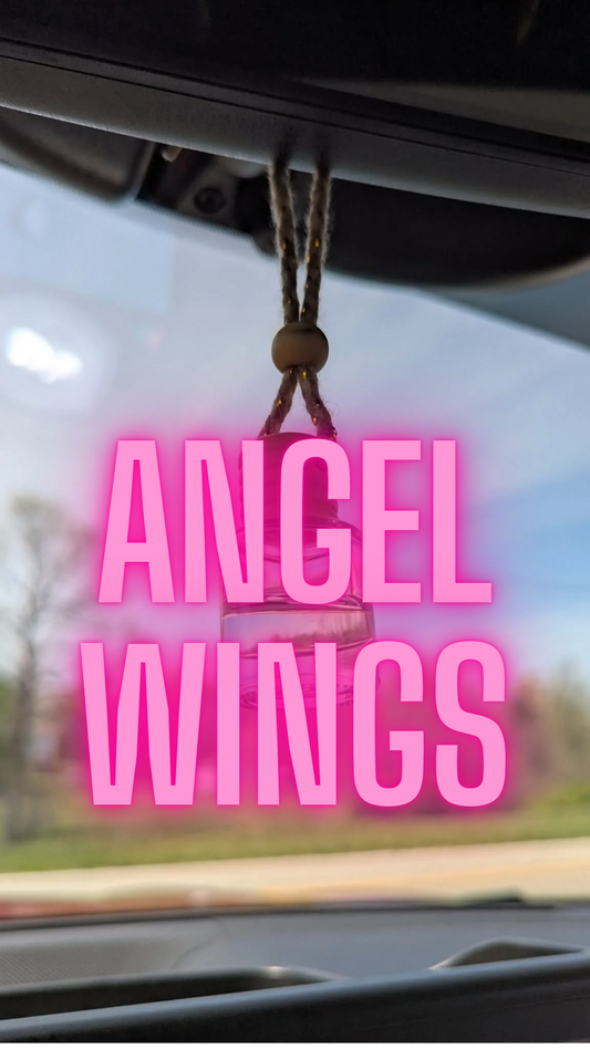 Angel Wings Oil Diffuser Car Air Freshener, 4-6weeks scent